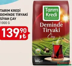 TARIM KREDİ DEMİNDE TİRYAKİ SİYAH ÇAY 1000 G TARIM KREDİ DEMİNDE TİRYAKİ SİYAH ÇAY 1000 G